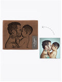 Father's Gift Photo Wallet,Personalized Men's Trifold Wallet