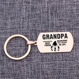Father's Gift Keychain Grandpa Charms: Best Life Partner