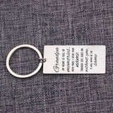 Memorial Keychain Stainless Steel Family Keyring In Memory Of Grandpa