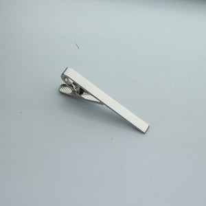 Father's Gift Stainless Steel Name Brooch Logo Products Silver Tie Clip