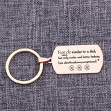 Cooler Than Dad Keychain - Fun.cle Gift for Uncle
