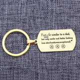 Cooler Than Dad Keychain - Fun.cle Gift for Uncle