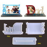 Father's Photo Frame Silicone Mold DIY Rectangular DAD Photo Frame Bracket