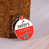 Dad Birthday Valentine Gift Keychain From Kids Wife