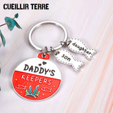 Dad Birthday Valentine Gift Keychain From Kids Wife