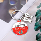 Dad Birthday Valentine Gift Keychain From Kids Wife