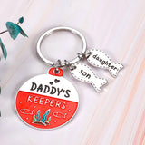 Dad Birthday Valentine Gift Keychain From Kids Wife