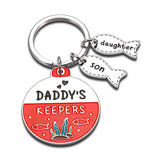 Dad Birthday Valentine Gift Keychain From Kids Wife