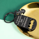 Dad Birthday Keychain I Love You From Family Husband Wife Kids