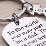 Dad Birthday Keychain I Love You From Family Husband Wife Kids