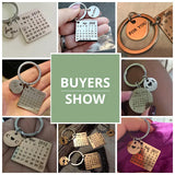Personalized Calendar Keychain for Men