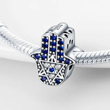 Four Leaf Clover Paw Silver Beads Charm for Bracelet Necklace