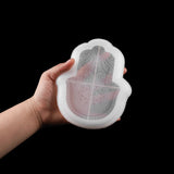 Fatima Hand Tray Silicone Mold Hamsa Hand Plate Epoxy Resin Casting DIY Craft
