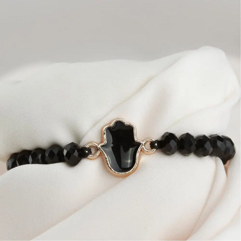 Fatma Crystal Bracelet with Master Hand Cabochons