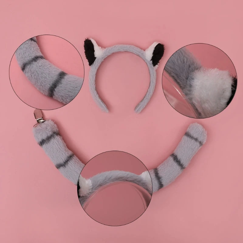Animal Headband Set for Halloween Cosplay Party Supplies