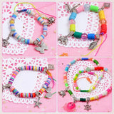 Delicate Handcraft Pendant Charms & Elastic Strings for Diy Bracelet