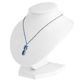Faux Leather Mannequin Necklace Chain Jewelry Bust Display Stand