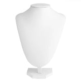 Faux Leather Mannequin Necklace Pendant Jewelry Bust Display Stand