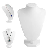 Faux Leather/Velvet Mannequin Jewelry Necklace Display Holder Neck Bust Stand