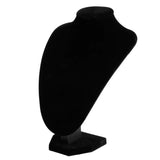 Faux Leather/Velvet Mannequin Jewelry Necklace Display Holder Neck Bust Stand