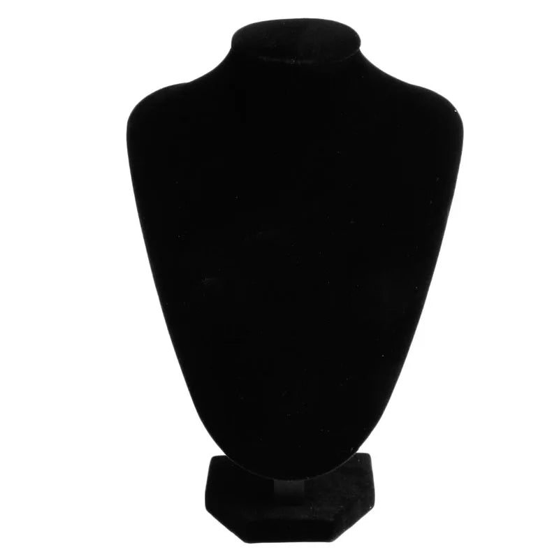 Faux Leather Necklace Display Stand Showcase