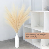 Tall Faux Bulrush Reed Grass - Vase Filler for Home Living Room Kitchen Wedding