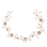 Faux Pearl Beaded Flower Bride Headband Women Girl Noiva Tiaras