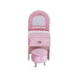 Girls Faux Pearl Dresser Jewelry Box Organizer
