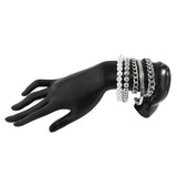 Pearl Bead Bracelet Set Punk Hand Chain