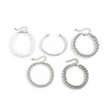 Pearl Bead Bracelet Set Punk Hand Chain