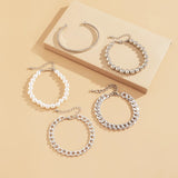 Pearl Bead Bracelet Set Punk Hand Chain