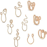 Faux Septum Piercing Rings Jewelry Nose Rings Double Hoop Clip