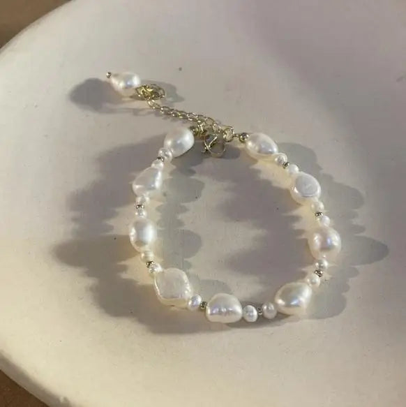 Baroque Freshwater Pearl Bracelet AA 3-10MM - Wedding Birthday Gift