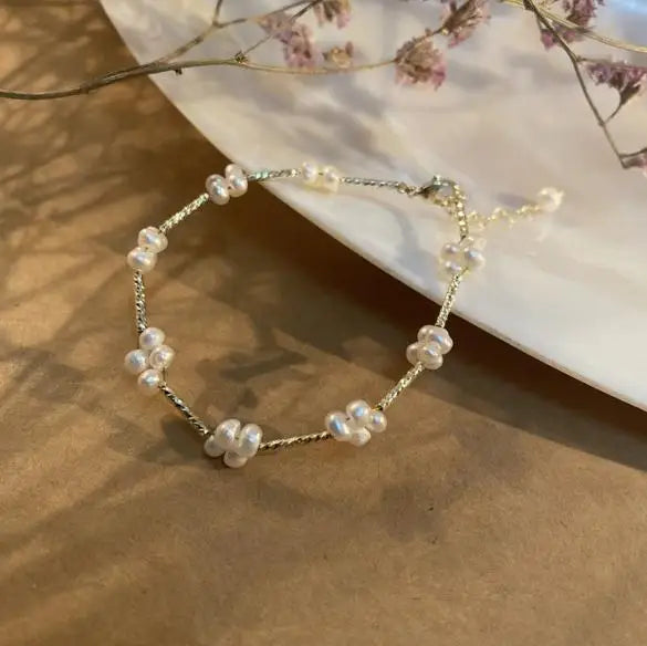Freshwater Pearl Bracelet Plated Tube Smart Jewelry Gift