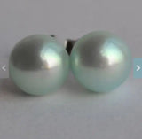 8MM Freshwater Pearl Silver Stud Earring Wedding Bridesmaid Jewelry