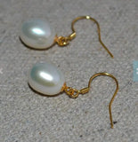 Freshwater Pearl Silver Dangle Earrings for Women