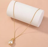 Baroque Sea Shell Choker Pearl Necklace Women Gift