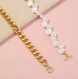 Baroque Sea Shell Choker Pearl Necklace Classic Women Gift