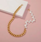 Baroque Sea Shell Choker Pearl Necklace Classic Women Gift