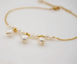 Pearl Jewelry Plated Chain Beads Anklet Bracelet Gift
