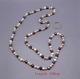 MultiColor Baroque Freshwater Pearl Long Necklace for Women