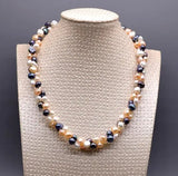 MultiColor Baroque Freshwater Pearl Long Necklace for Women