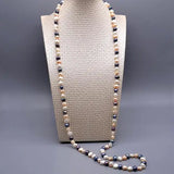 MultiColor Baroque Freshwater Pearl Long Necklace for Women