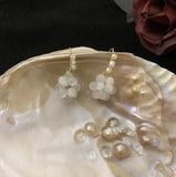 Classic Pearl Cat's Eye Dangle Earrings
