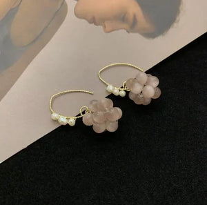 Classic Pearl Cat's Eye Dangle Earrings
