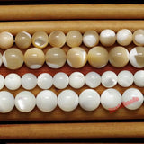 Natural Trochus Shell Stone Round Loose Beads 4-12mm for Jewelry Making
