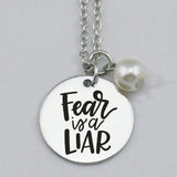 Fear is a liar Necklace, Proverbs 31 woman Necklace, Mommy Necklace