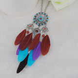 Feather Charm Necklace for Women