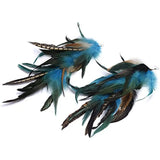 Bohemian Feather Earrings Long Dangle Stunning Party Jewelry