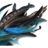 Bohemian Feather Earrings Long Dangle Stunning Party Jewelry